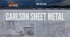 Desktop Screenshot of carlsonsheetmetal.com