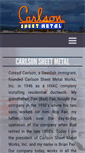 Mobile Screenshot of carlsonsheetmetal.com